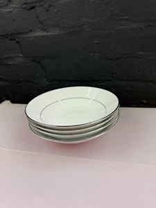 4 x Noritake Tahoe 2585 Soup Cereal Bowls 19 cm Wide Set - Picture 1 of 6