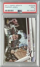 CHIPPER JONES 2017 TOPPS UPDATE SP Photo Variation #US248 PSA 9 MINT