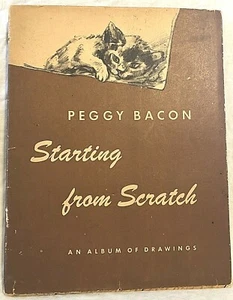Peggy Bacon - Starting From Scratch, 1st 1945 Messner in Jacket, Lovely Cat Book - Bild 1 von 10