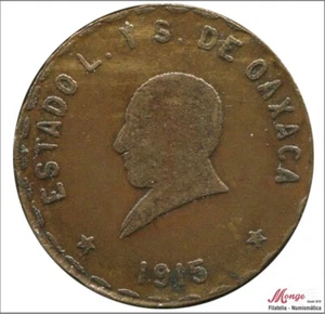 Mexico 1 Centavo 1915 / Oaxaca - Revolucion - Tipo bajo relieve MBC+ / VF+ - Bild 1 von 2