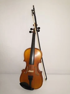 John Juzek 1/2 Violin Child Outfit Instrument in Canvas Carrying Case and Bow - Picture 1 of 16