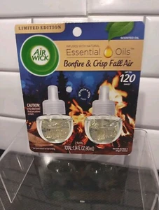 Air Wick Ätherische Öle Neu Bonfire & Crisp Fall Air Refills 1 Pack 2 Refills - Bild 1 von 2