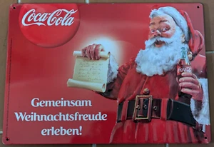 Werbeblechschild Coca-Cola Weihnachten/X-Mas (29,5 x 21 cm) - Bild 1 von 1