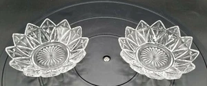 Set of 2 Vintage Federal Glass Glass Petal Bowl Dessert Dish 5.5” - Picture 1 of 11