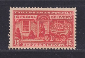 United States Scott E13 MH 1925 15¢ Deep Orange Special Delivery Stamp SCV $40 - Picture 1 of 2