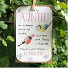 Special Auntie Keepsake Wallet Card Token Gift Aunt Love Verse Godmother Friend