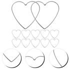  10 Pc Hoops Macrame Heart Ring Female Hand-made Dress Pentagram