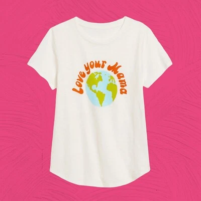 Women’s Everywear Off White Cotton - Love Your Mama -T-shirt New Summer Old Navy - Image 1 of 4