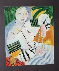Henri Matisse "Die rumänische Bluse I" montiert Offset Lithographie Druck 1990 - Bild 1 von 3
