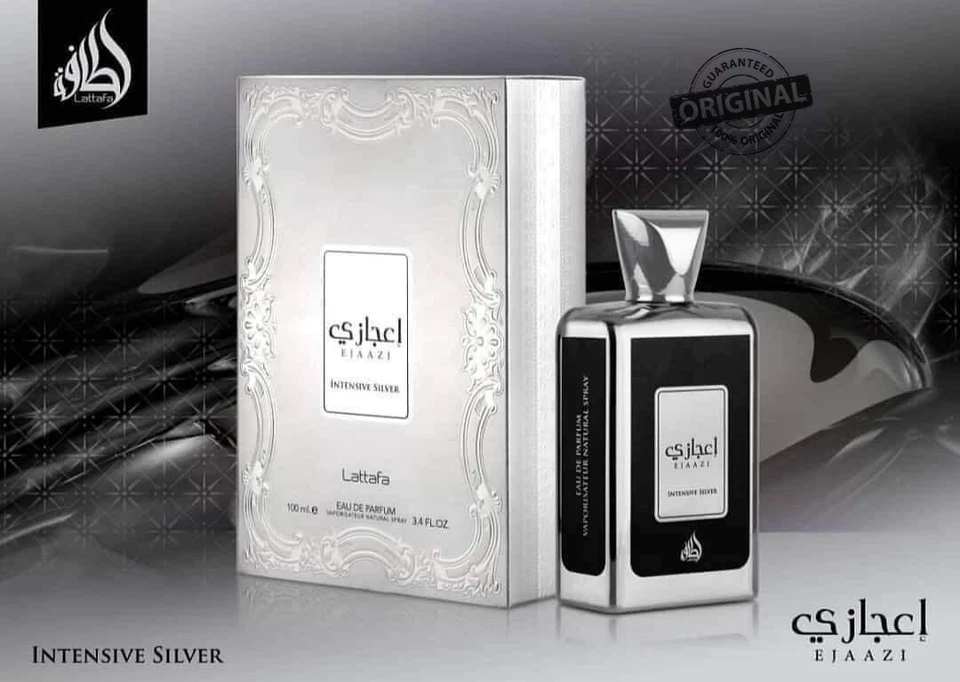 Ejaazi Intensive Silver Lattafa Edp Perfume Men 100ml Parfum De Rich Premium