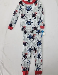 Power Rangers Dino Thunder Boys 2 pc Pajamas PJS Shirt Pants New NOS Size 4 Gray - Picture 1 of 7