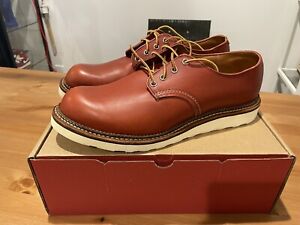 Red Wing Work Shoes 8001 Heritage Oro Russet Leather Lace Up Rubber Sole 11.5 D