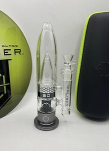 Bong de vidrio calibre .50 10" tubo de agua golpes suaves EE. UU. cachimba Mde NUEVO GUNMETAL - Imagen 1 de 13
