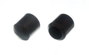 100 X Ferrules Sedia Gomma Nera Protezione Pavimento Bastone Estremità 19mm 3/4 Pollici - NUOVO - Foto 1 di 1