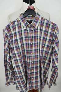 Camicia Etro Tg 41 Cotone Lino Colorata Chiara Brown Label Ottime Condizioni Assolute - Foto 1 di 9