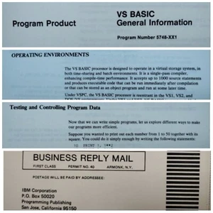 IBM Technical Newsletter.  VS BASIC.  No. GN26-0902.  1978. Softcover Spiral. - Bild 1 von 10