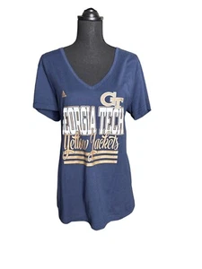 Camiseta para mujer Adida's con licencia Georgia Tech amarilla chaquetas cuello en V 2XL NUEVA SIN ETIQUETAS - Imagen 1 de 10
