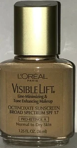 3 L'Oreal Paris Visible Lift Line Minimizing Makeup Golden Beige 116 .  1.25 oz - Picture 1 of 2