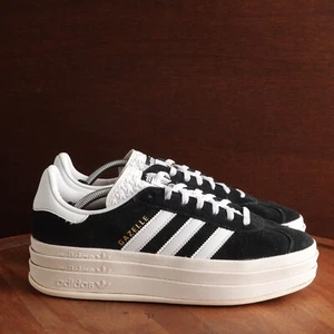 Adidas sneakers donna TG 8 BLK bianco gazzella audace plateau scarpe stringate moderne - Foto 1 di 16