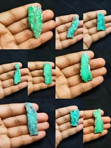 Rebanadas de piedras preciosas de crisoprasa pulidas - Bellezas verdes premium - Imagen 1 de 22