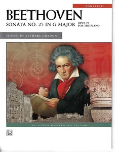 Beethoven SONATA NO. 25 G MAJOR OP. 79 Piano Solo Sheet Music Score - Picture 1 of 1