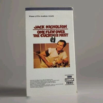 Jack Nicholson "One Flew Over The Cuckoos Nest" VHS Tape Cannon Video - Image 1 of 4