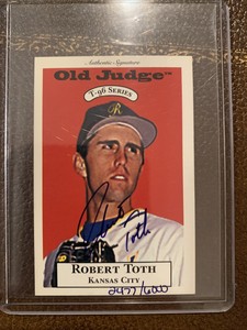 1995 Signature MiLB Old Judge T-96 Autograph Baseball Card Of Robert Toth!!
