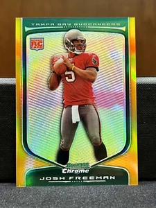 JOSH FREEMAN 2009 Bowman Chrome GOLD Refractor #112 Tampa Bay Bucs Rookie /50 - Picture 1 of 2