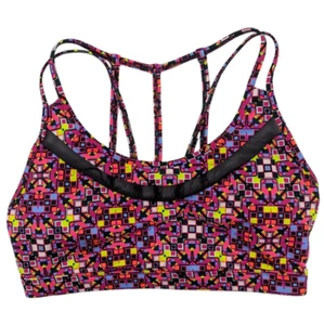 Victoria's Secret Lightweight Wireless Sports Bra Women's Small Colorful Strappy - Picture 1 of 4