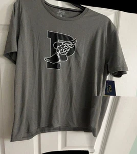 Polo Ralph Lauren Pista Correr Alas Entrenamiento Camisa Nuevo Hombre Grande Gris - Imagen 1 de 4