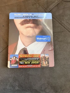 New Anchorman/Anchorman 2 STEELBOOK Blu-Ray Edition 2-Movie Set Sealed - Picture 1 of 3