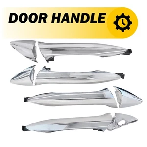Chrome Outside Door Left Handle & Right Side Fit 4X Hyundai Elantra 2011-2016 US - Picture 1 of 14