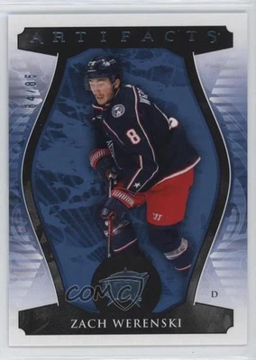 2023-24 Upper Deck Artifacts Light Blue Steel /85 Zach Werenski #68 - Image 1 of 2