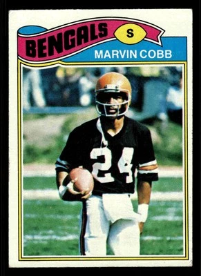 1977 Topps Marvin Cobb #52 - Cincinnati Bengals - Image 1 of 2