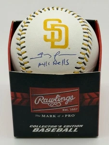 Trevor Hoffman Autograph Signed Padres Team Seam Logo Baseball w/Hells Bells BAS - Picture 1 of 1