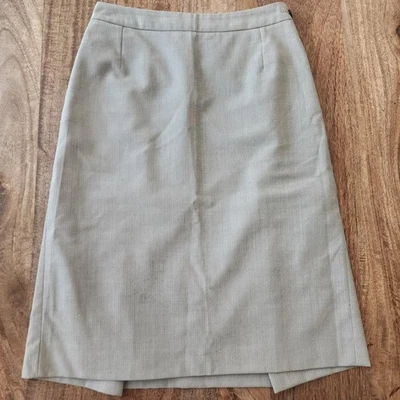 Юбка женская Louis Vuitton 34 бежевая шерстяная смесь униформа карандаш с подкладкой офис - Изображение 1 из 4