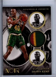 Shawn Kemp 2020-21 Panini Noir Newsreels Jersey Patch #NRJ-SKE Sonics #15/25 - Picture 1 of 2