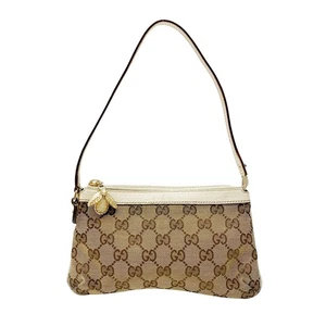 GUCCI GG Schultertasche braun GG Pochette Bee Charm - Bild 1 von 17