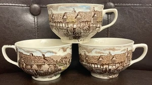 Set of 3 Johnson Brothers OLDE ENGLISH COUNTRYSIDE Coffee/Tea Cups England  - Picture 1 of 8
