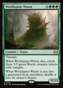 Worldspine Wurm NM-Mint, English Commander: Duskmourn MTG Magic - Picture 1 of 1