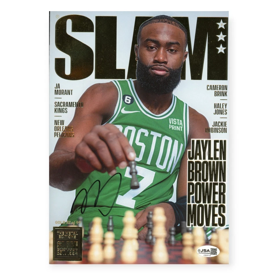 Jaylen Brown Signed Autographed Gold Slam Magazine Limited Edition #82/94 JSA - Image 1 of 1