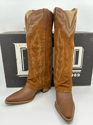 Botas occidentales altas DINGO NUEVAS EN CAJA Wild Horses talla 7,5 M marrón mujer vaquera gamuza Foto 1 de 4