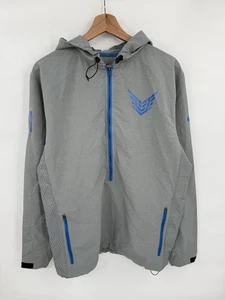 Nike CALVIN JOHNSON 81 Megatron Gray 1/2 Zip Jacket Mens Medium Detroit Lions - Picture 1 of 9