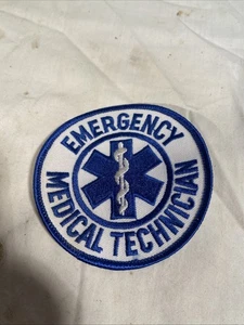 Parche de técnico médico de emergencia EMT azul blanco - Imagen 1 de 3