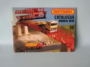 Catálogo Matchbox 1981/82 Raro Lesney Superrápido Juguete Modelo Exhibición Coches Reino Unido - Imagen 1 de 2