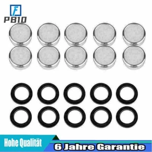 10X M24 Belüfter Set Wasserhahn Silber Verchromt Mit Mischdüsenschlüssel silbrig - Bild 1 von 12