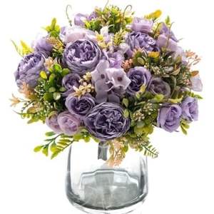 Large Size Artificial Peony Flower Silk Decorative Fake Flowers Home Decor - Picture 1 of 18