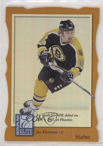 1997-98 Donruss Elite Promos Gold Die-Cut Status Joe Thornton #148