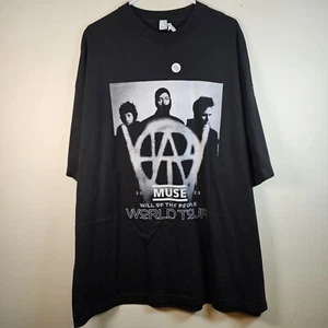 Muse WILL OF THE PEOPLE 2023 Tour BLACK T-shirt Size 3XL - Picture 1 of 5