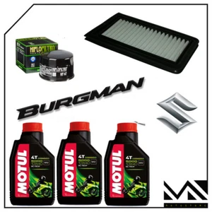 TAGLIANDO 3LT OLIO MOTORE+FILTRO ARIA+FILTRO OLIO PER SUZUKI BURGMAN 650 2012 - Imagen 1 de 3